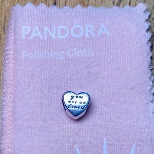 Pandora “You Are So Loved” Heart Charm- ALE S925